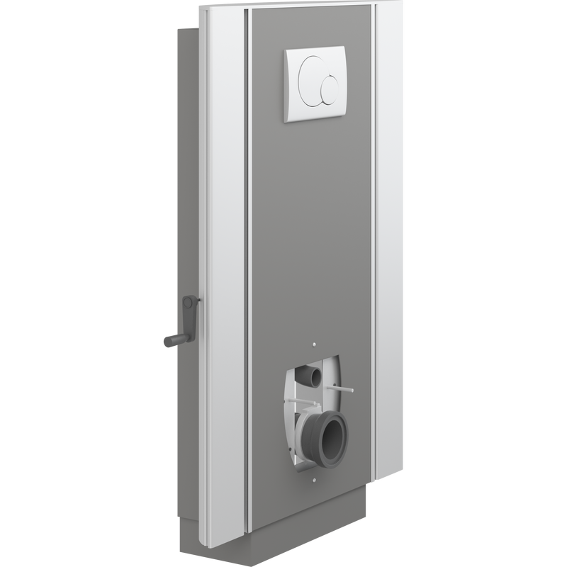 Pressalit Select TL2 Toilet Lifter with Side Profiles, Floor Outlet, Manual, Anthracite (R8112112)