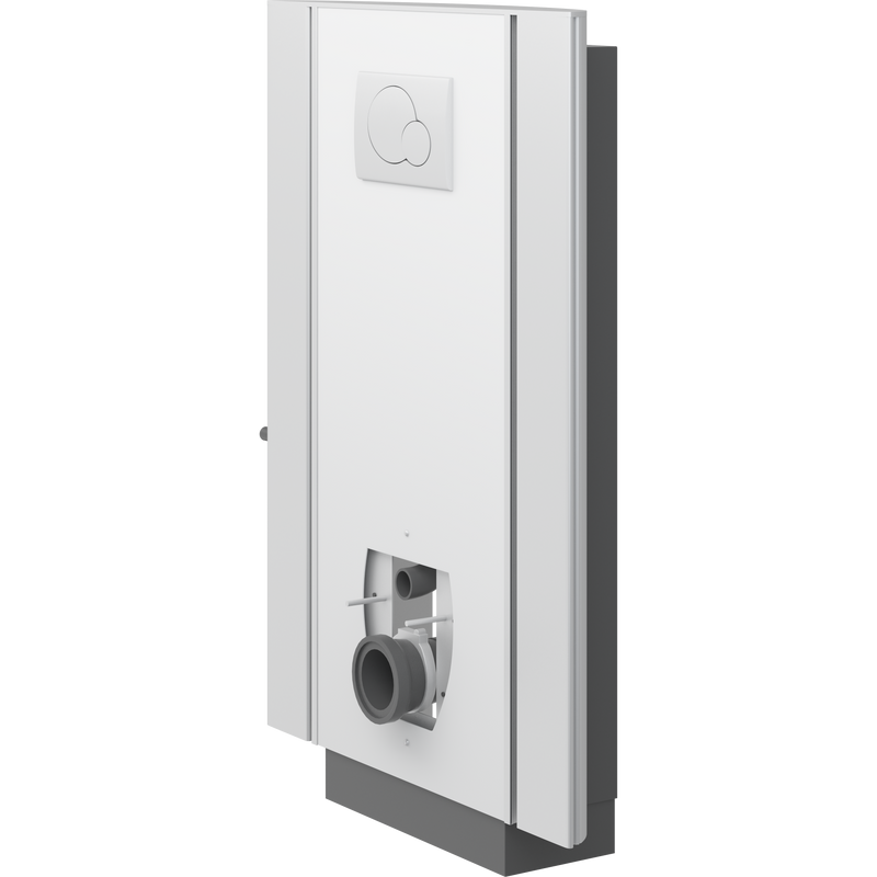 Pressalit Select TL2 Toilet Lifter with Side Profiles, Floor Outlet, Manual, White (R8112000)