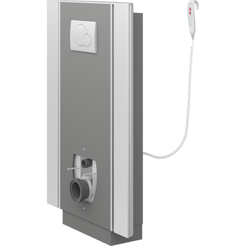 Pressalit Select TL2 Toilet Lifter with Side Profiles, Wall Outlet, Electric, Anthracite (R8322112)