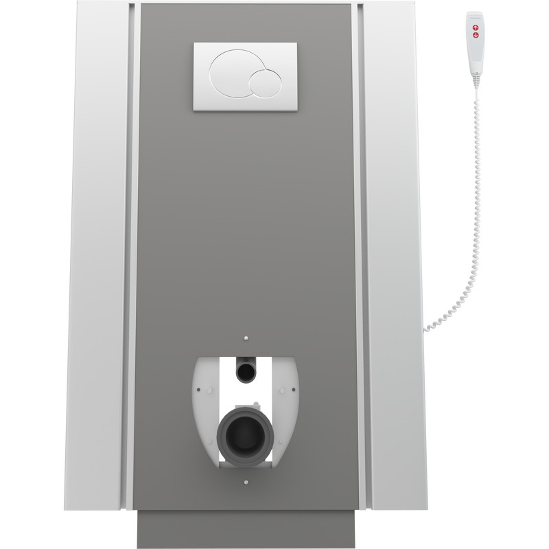 Pressalit Select TL2 Toilet Lifter with Side Profiles, Wall Outlet, Electric, Anthracite (R8322112)