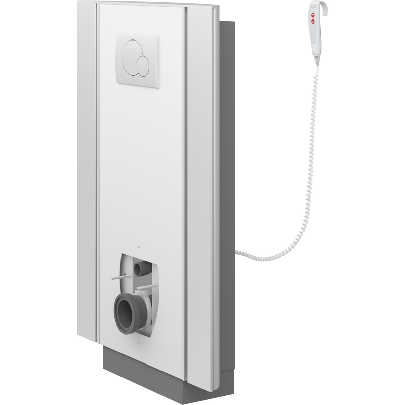 Pressalit Select TL2 Toilet Lifter with Side Profiles, Wall Outlet, Electric, White (R8322000)