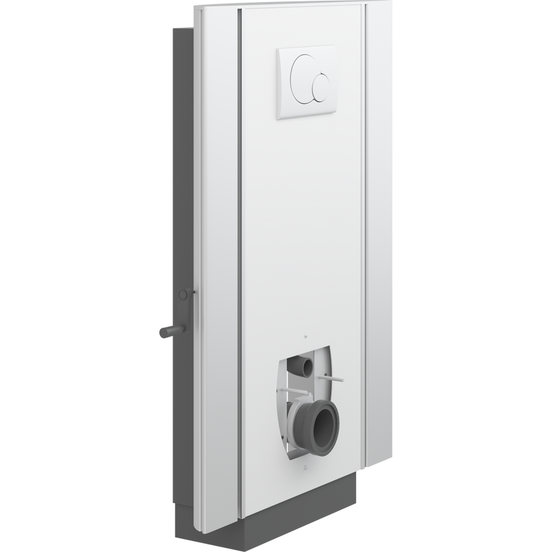 Pressalit Select TL2 Toilet Lifter with Side Profiles, Wall Outlet, Manual, White (R8122000)