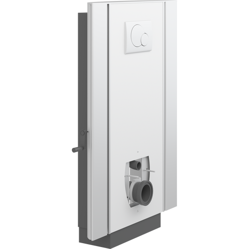 Pressalit Select TL2 Toilet Lifter with Side Profiles, Wall Outlet, Manual, White (R8122000)