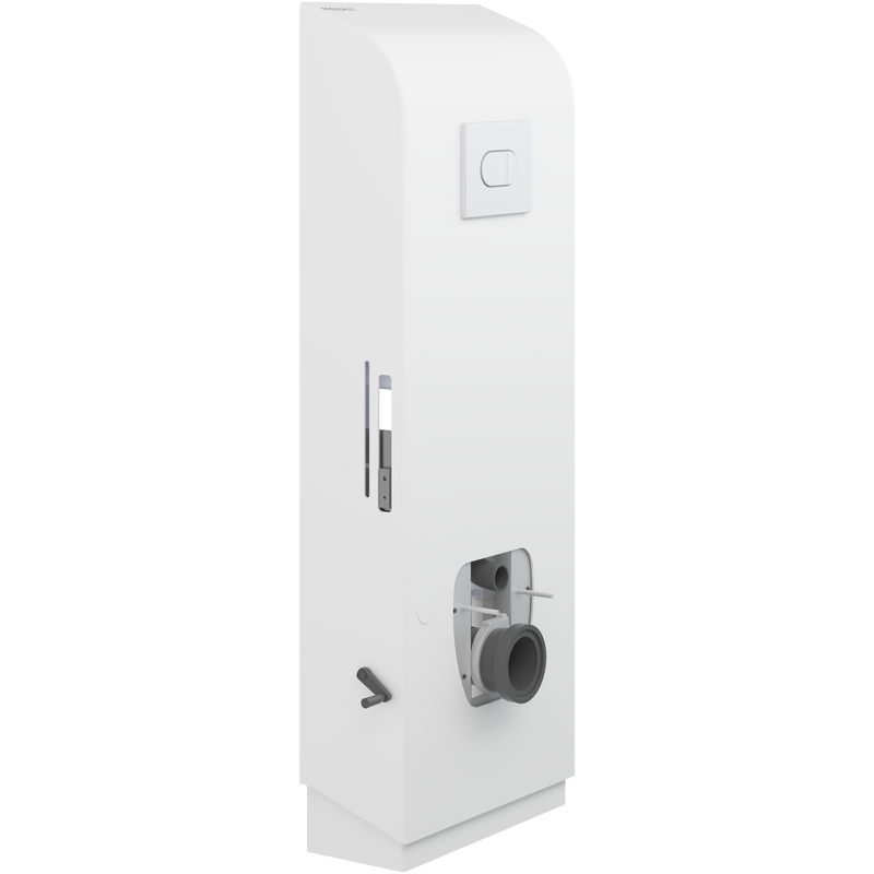 Pressalit Select TL4 Toilet Lifter, Floor Outlet, Manual, White (R9014000)