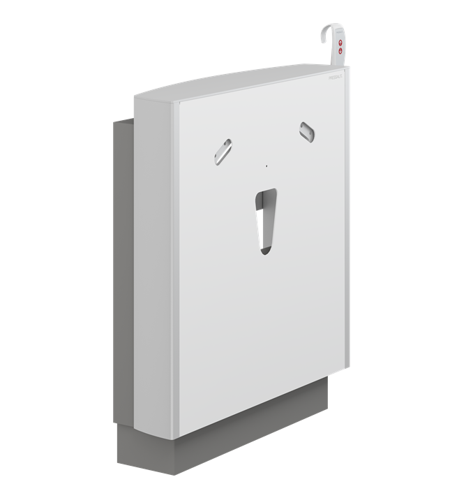 Pressalit Select Floor-Standing Wash Basin Lifter, Wired Hand Control, White (R4951000)