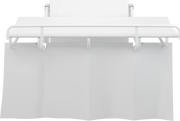 Pressalit Splash Curtain for SCT 1000 Shower Change Table, 1400mm, White (R8420000)