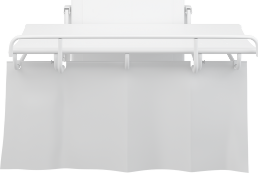 Pressalit Splash Curtain for SCT 1000 Shower Change Table, 1400mm, White (R8420000)