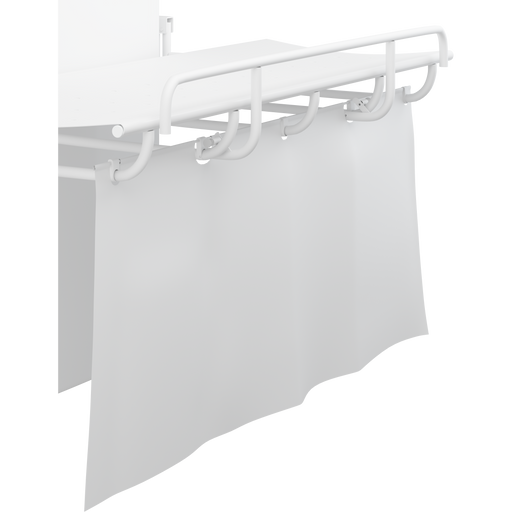 Pressalit Splash Curtain for SCT 1000 Shower Change Table, 1800mm, White (R8421000)