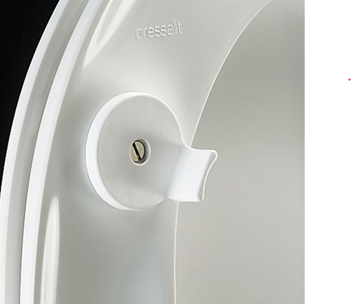 Pressalit Dania Toilet Seat With Cover, Red, Institutional Hinge (R37035-D92999)
