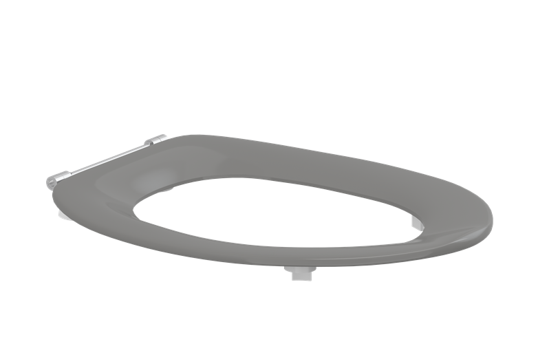 Pressalit Dania Toilet Seat Without Cover, Anthracite Grey, Institutional Hinge (R27112-D92999)