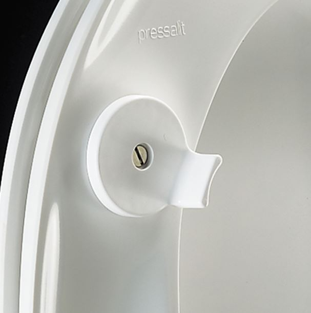 Pressalit Dania Toilet Seat Without Cover, Red, Institutional Hinge (R27035-D92999)