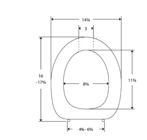 Pressalit Dania Toilet Seat Without Cover, Red, Institutional Hinge (R27035-D92999)