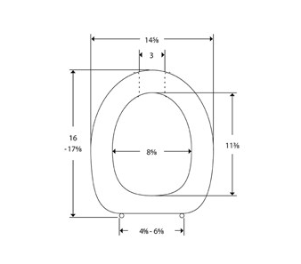 Pressalit Dania Toilet Seat With Cover, White, Universal Hinge (R37000-B83999)