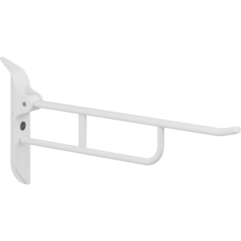 Pressalit Value II Support Arm with Mounting Profile, 850mm, Height-Adjustable, Left-Hand Operated, White (R1185000)