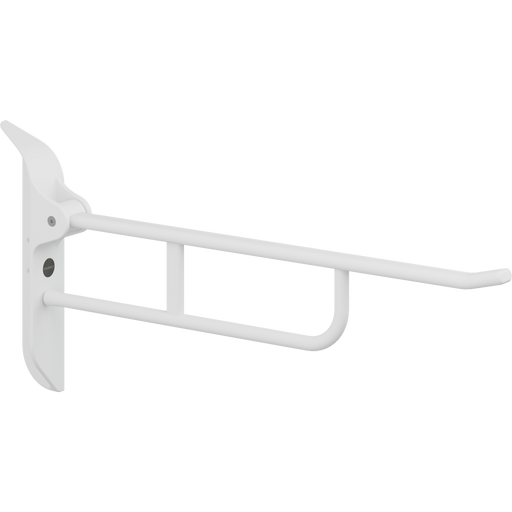 Pressalit Value II Support Arm with Mounting Profile, 850mm, Height-Adjustable, Left-Hand Operated, White (R1185000)