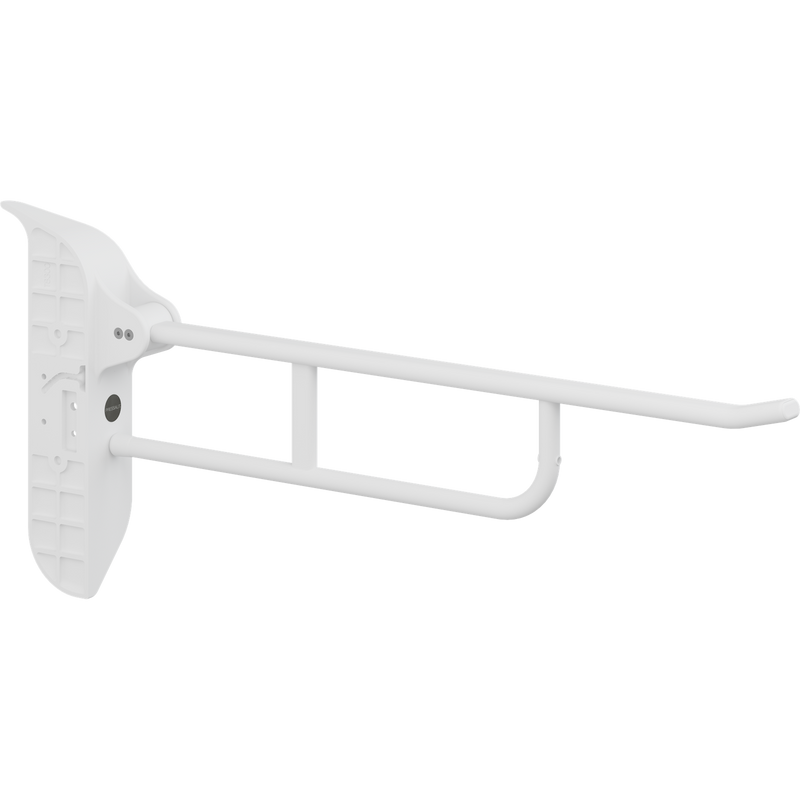 Pressalit Value II Support Arm with Mounting Profile, 850mm, Height-Adjustable, Right-Hand Operated, White (R1181000)