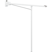 Pressalit VALUE Support Arm, 850mm, with 850mm Support Leg, Fixed Height, White with Grey End Cap (R1101000)