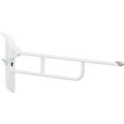 Pressalit Value Support Arm with Mounting Profile, 850mm, Height-Adjustable, Left-Hand Operated, White (R1085000)