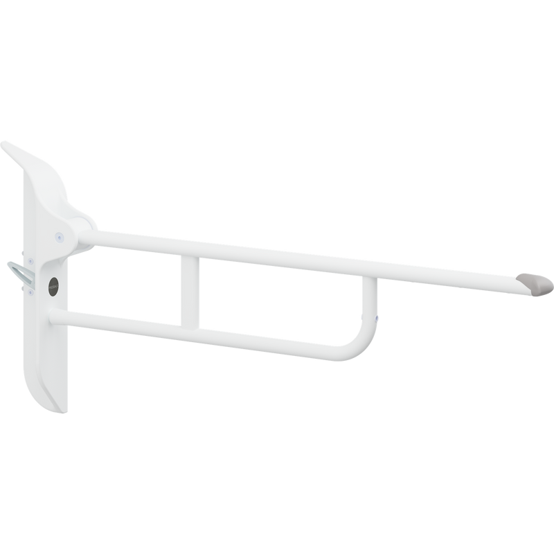 Pressalit Value Support Arm with Mounting Profile, 850mm, Height-Adjustable, Left-Hand Operated, White (R1085000)