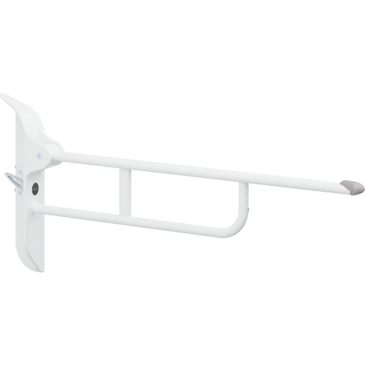 Pressalit Value Support Arm with Mounting Profile, 850mm, Height-Adjustable, Left-Hand Operated, White (R1085000)