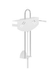 Pressalit Value Wash Basin Bracket, Height-Adjustable with Gas-Assisted Lever Control, White (R1210000)