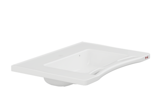 Pressalit Matrix Medium Vanity Wash Basin, 780 × 545 × 166mm, White (R2122000)