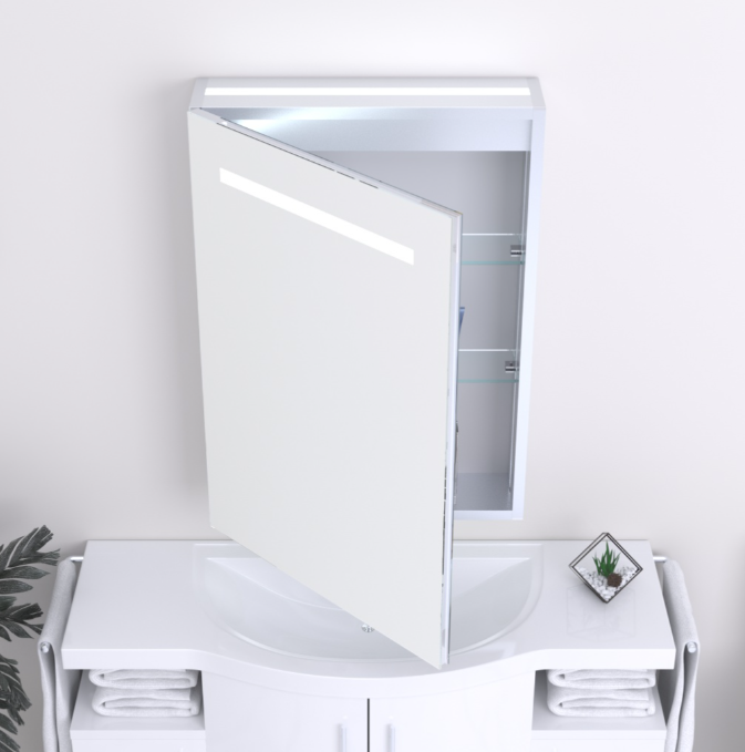 Kartell K-VIT Prism 700 x 500mm LED Mirror Cabinet (MIR101)