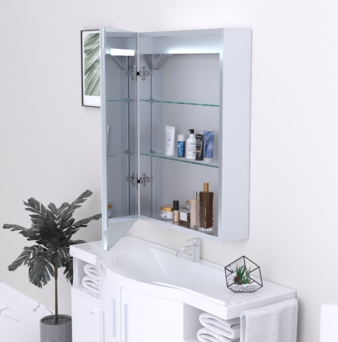Kartell K-VIT Prism 700 x 500mm LED Mirror Cabinet (MIR101)