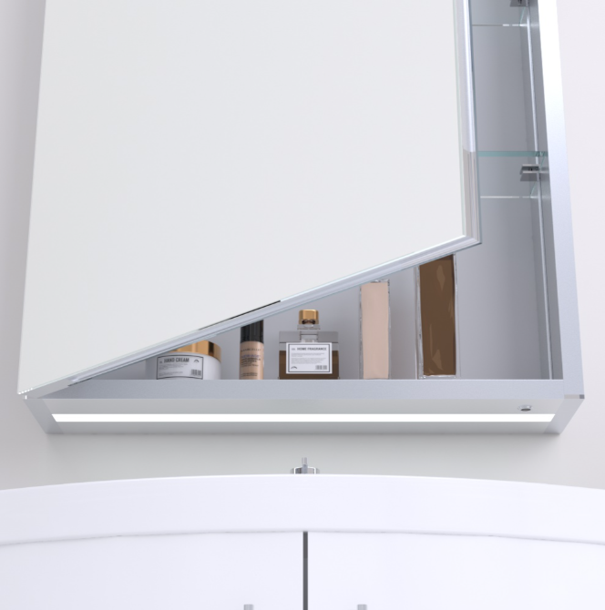 Kartell K-VIT Prism 700 x 500mm LED Mirror Cabinet (MIR101)