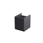 Rectory Wall Hung 1 Drawer Base Unit With Basket 400mm Matt Black