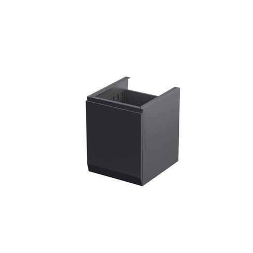Rectory Wall Hung 1 Drawer Base Unit With Basket 400mm Matt Black