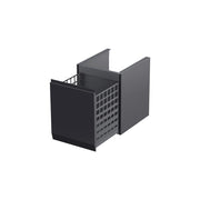 Rectory Wall Hung 1 Drawer Base Unit With Basket 400mm Matt Black - view 2