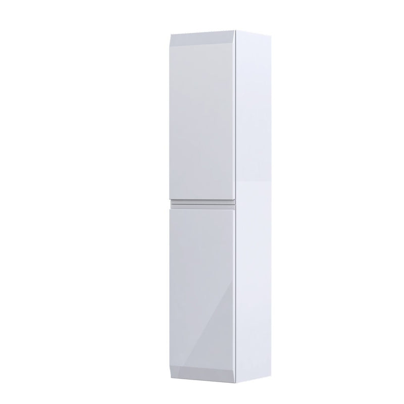 Rectory Wall Hung 2 Door Column Unit 350mm Gloss White