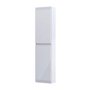 Rectory Wall Hung 2 Door Column Unit 400mm Gloss White