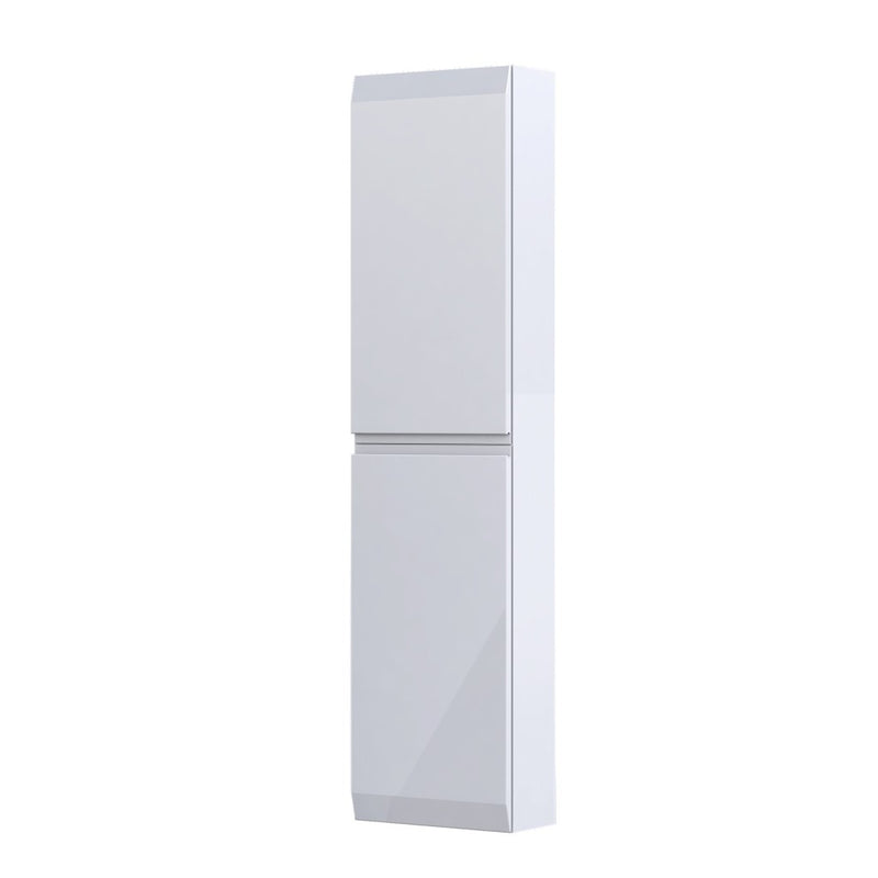 Rectory Wall Hung 2 Door Column Unit 400mm Gloss White