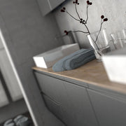 Rectory Wall Hung 2 Drawer Basin Unit 800mm Matt Black - view 3