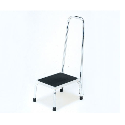 Roma bath step stool with handrail 4055A in chrome plated steel