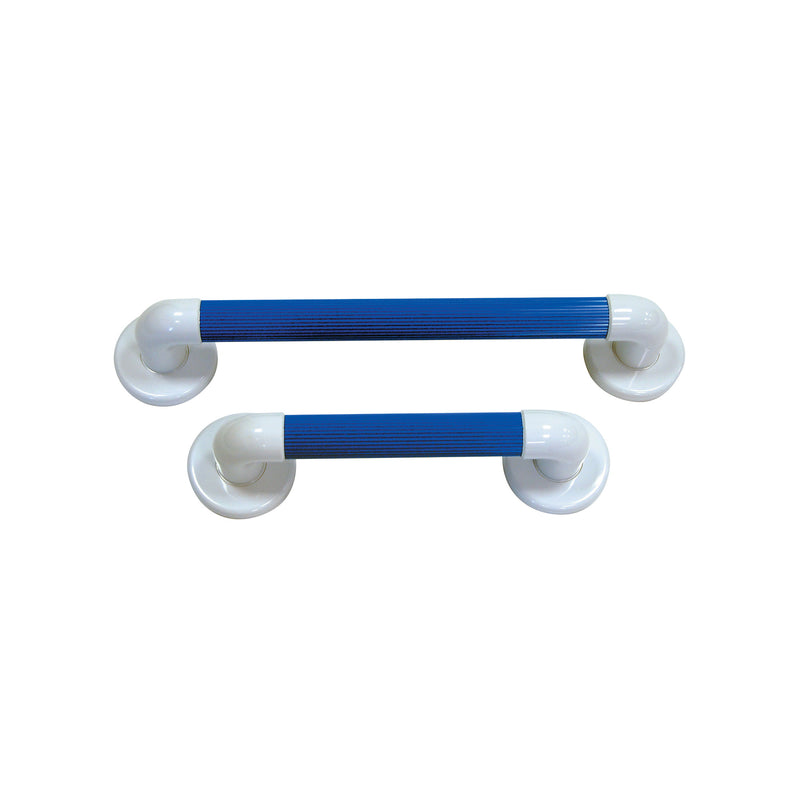 Roma blue plastic fluted deluxe grab bar, 4257 blue range
