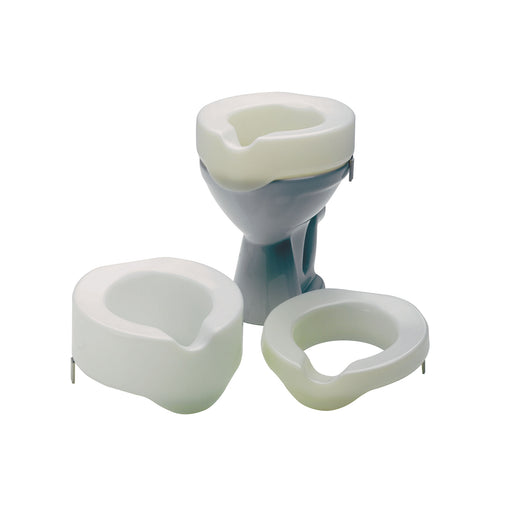 Roma Contract super raised toilet seat in white moulded plastic, 4972, 4974 and 4976 range