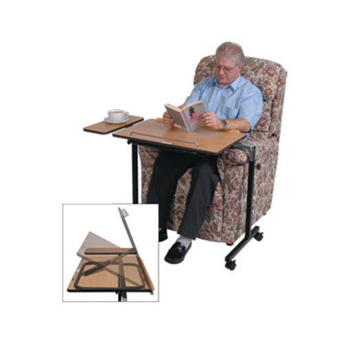 Roma Daleside overbed table with beech finish top, model 5710