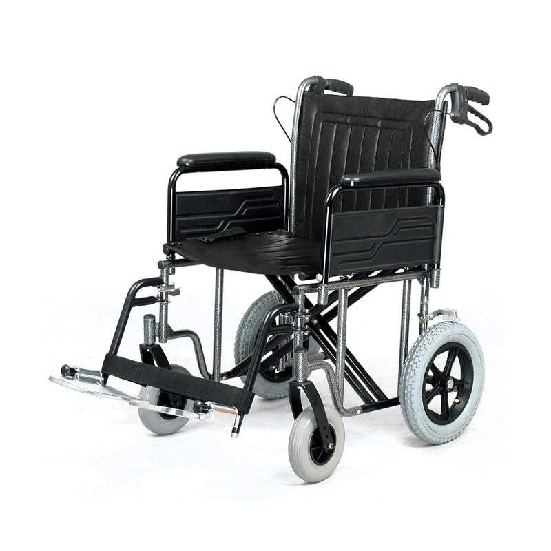 Roma 1485X extra wide heavy duty car transit wheelchair