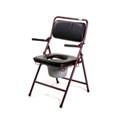 Alternative view of the Roma folding commode chair, model 3515