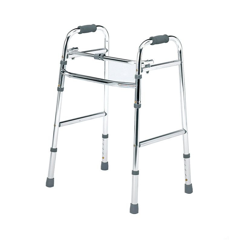 Roma folding lightweight aluminium walking frame on rubber tips, model 2145