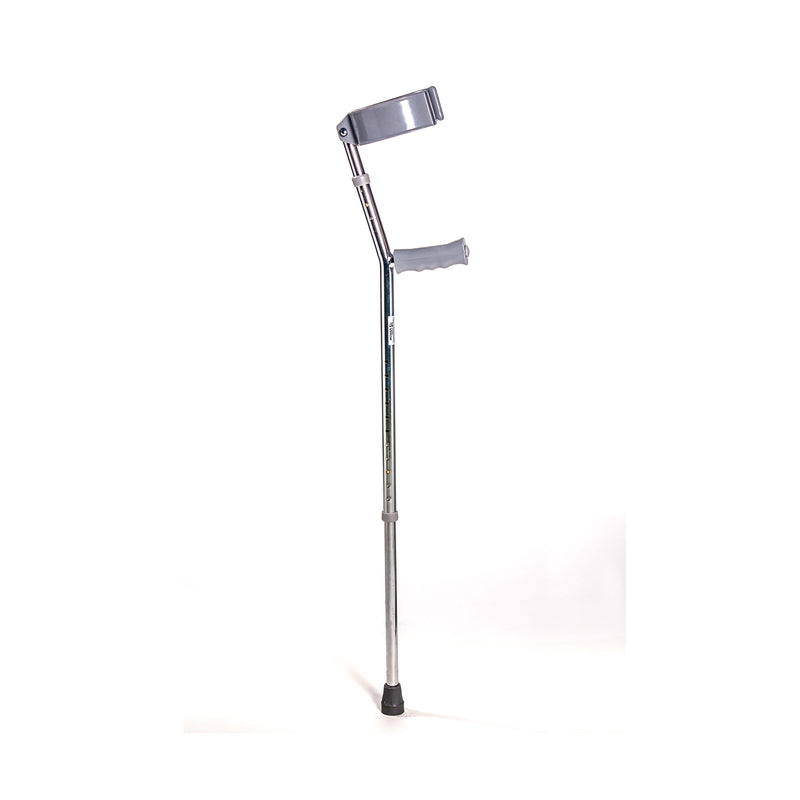 Roma heavy duty chrome plated steel elbow crutches, model 2125