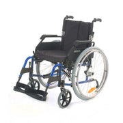 Roma lightweight self-propelling wheelchair in blue, model 1500BL