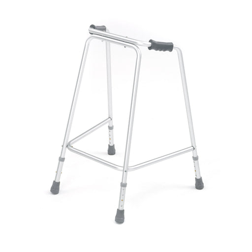 Roma lightweight aluminium walking frame on four rubber tips, models 2111, 2112 and 2113