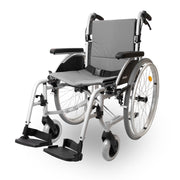 Front view of the Roma Orbit 1300 lightweight self propelled wheelchair