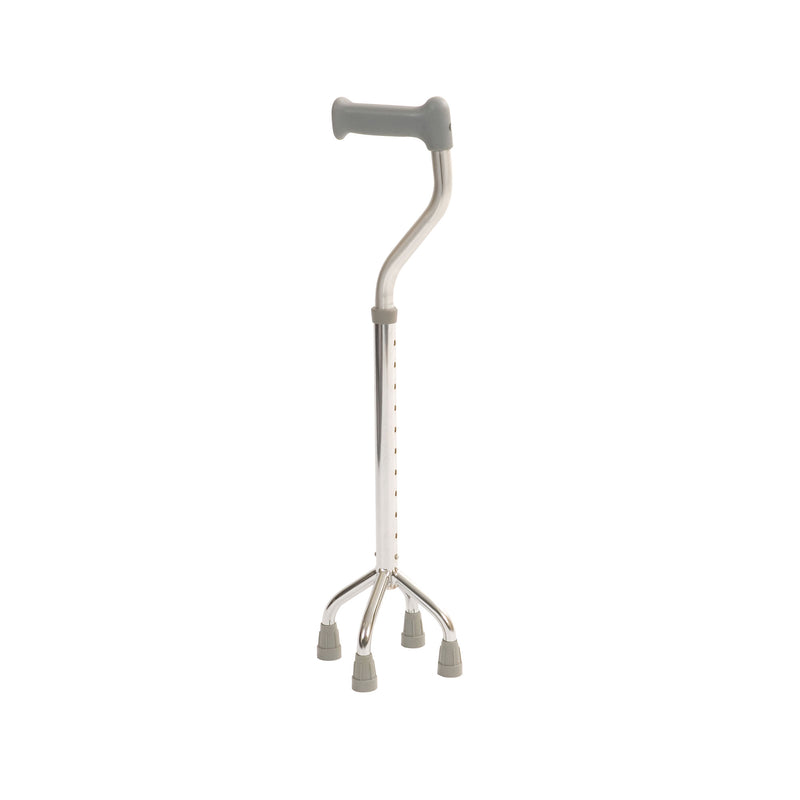 Roma quadruped cane with aluminium shaft and chrome plated steel base, model 2420