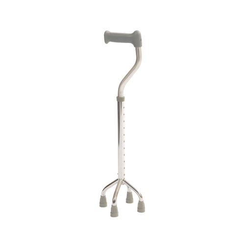 Roma quadruped cane with aluminium shaft and chrome plated steel base, model 2420