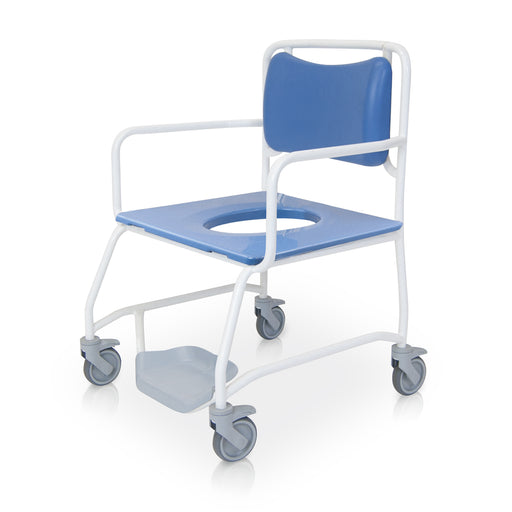 Roma Romachair 4750/CV extra heavy duty shower commode chair with straight back for concealed cisterns, fixed arms